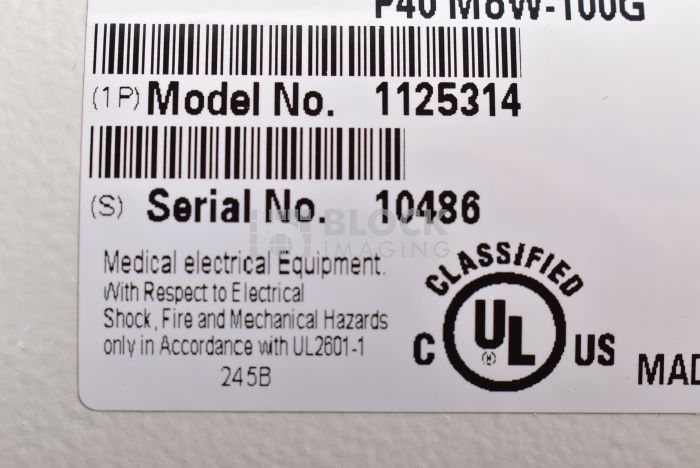 1125314 P40 MOW-100G X-ray Tube for Siemens Mammography